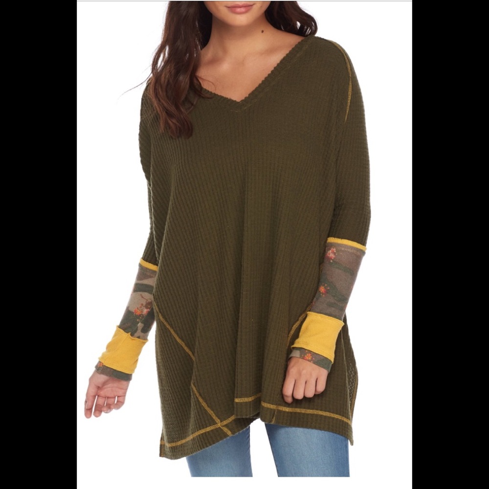 Free People Lovin Leopard Moss Thermal